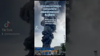 #tvtbliskociebie pożar składowiska odpadów w Siemianowicach Śląskich