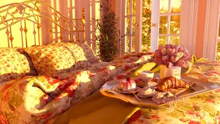 ☀️ Sunlit Breakfast in Bed Ambience | Morning Birdsong to Boost Your Mood