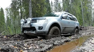 Pajero sport 2.  Off-Road - последствия, а также про лифт подвески и несколько вопросов знатокам)