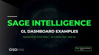 Sage Intelligence Product Demo: GL Dashboard Examples