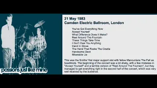 The Smiths - May 21, 1983 - London, England, UK (Full Concert) LIVE