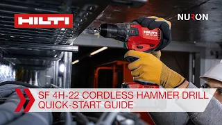 Hilti Nuron SF 4H-22 Cordless Hammer Drill Driver - Quick-start Guide