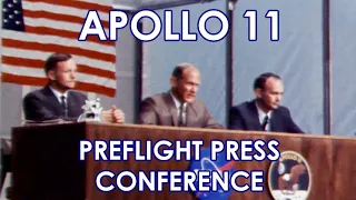 APOLLO 11 - Preflight Press Conference - two camera edit [HD source] (1969/07/05)