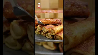 🥞 Delicious Blinchik recipe. For full recipe find on channel’s videos #ASMRCooking #RussianPancakes