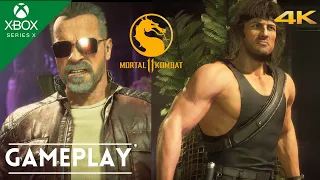 (4K) Mortal Kombat 11 Rambo V Terminator Xbox Series X