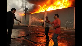 Incendio en fábrica de Xalostoc