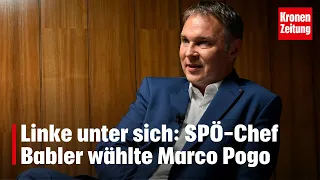 Linke unter sich: SPÖ-Chef Babler wählte Marco Pogo | krone.tv NEWS