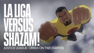 La familia Shazam contra La Liga de la Justicia | Justice League: Crisis on Two Earths