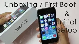 iPhone 5S Unboxing First Boot & Initial Setup