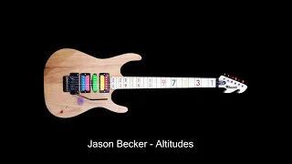 Jason Becker - Altitudes backing track ( part ) arpeggios solo