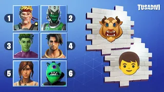 ADIVINA LA SKIN CON EMOJIS 👍 - FORTNITE CHALLENGE | tusadivi