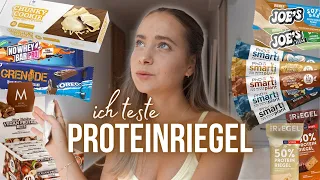 Ich teste PROTEINRIEGEL (vegan) - More Nutrition, Oreo, DM, Aldi, Weider,... XXL TEST // annrahel