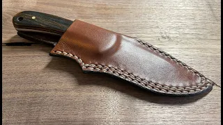 My Favorite Hunting Knife Gets a New Wax Dipped Leather Sheath | Buck 113 Ranger Skinner