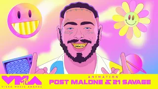 “Rockstar” 🎸 Post Malone & 21 Savage’s Incredible 2018 VMAs Performance Gets Animated | MTV