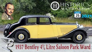 1937 Bentley 4¼ Litre Saloon Park Ward - Historics UK Ascot Racecourse, 25 сентября 2021 (ENG SUB)