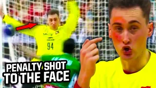 Goalie takes penalty shot to the face, a breakdown