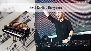 Partitura David Guetta - Dangerous Piano