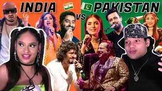 Latinos react to 'Indian Singers vs Pakistani Singers Battle Of Voices' 😱