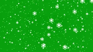 Snow flakes falling effect | Green Screen Library