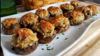 SAUSAGE STUFFED MUSHROOMS / How to make ❤