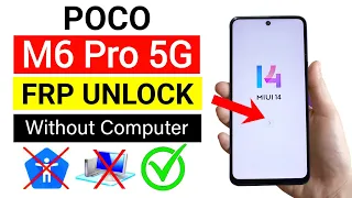 POCO M6 Pro 5G Gmail Account Bypass 🚀 MIUI 14 - (Without Computer)