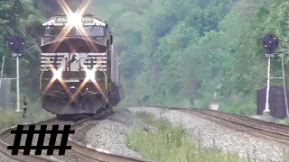 NS Near Millerstown, PA Before PRR Signals Were Removed, Norfolk Southern Trains PT 137 Summer 2018