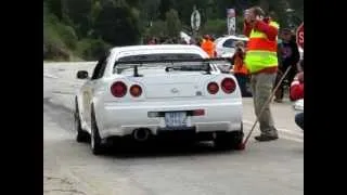 Jade Gutzeit in his 1000hp Top Secret R34 Nissan Skyline @ Knysna Speed Festival 2012