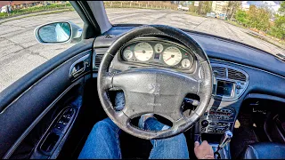 2003 Peugeot 607 [2.2 HDi 133hp] |0-100| POV Test Drive #2033 Joe Black