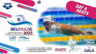 DAY 6 - Heats :: LEN European Junior Swimming Championships 2023