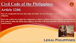 Civil Code of the Philippines, Article 1260