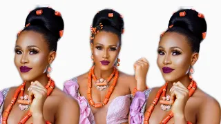 HOW TO DO A HALO UPDO | IGBO TRADITIONAL HAIRSTYLE #louisihuefo #haloupdo #nijatraditionalhairstyle