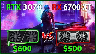 RTX 3070 vs RX 6700 XT - Side by Side 1440p Benchmarks