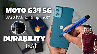 Moto G34 5G Durability Test | Scratch & Drop Test