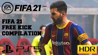 FIFA 21 - BEST FREE KICK GOALS COMPILATION (NEXT GEN GAMEPLAY)PS5