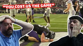 British Father and Son Reacts! College Football "You Cost Us The Game" Moments!