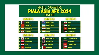 Hasil Undian Piala Asia 2023 | Indonesia di grup D