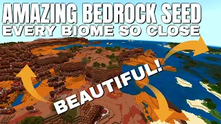 Best Minecraft Seed for Bedrock: Best Biome Mix by Spawn EVER - Best Minecraft Survival Seed?