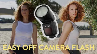 HOW TO SHOOT WITH GODOX V1 - off camera flash + high speed sync for beginners