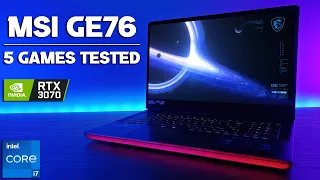 MSI GE66 - GE76 Raider | 5 Games Tested | RTX 3070 + I7 11800H