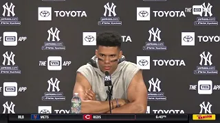 Juan Soto on the Yankees home opener