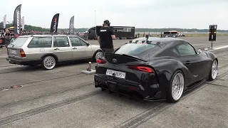 590HP Volkswagen Passat 32b Syncro Turbo vs 800HP Toyota Supra MK5