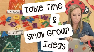 Table Time and Small Group Ideas for Back to School