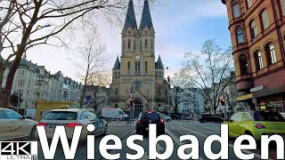 Driving Around in Wiesbaden Germany 2022 | 4K 60fps Drive Tour