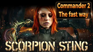 War Commander | Scorpion Sting  | Commander Base 2 | The fast way