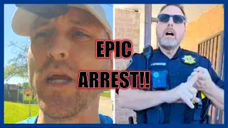 An INSANE 1st Amendment Audit Leads To An ARREST | Auditor Pleads For Help From His Mom