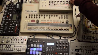 Happy 9.09 day with TR-909 + TR-09 + Analog RYTM