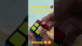 Apple Ringtone on Rubik's cube!! 😱🤩😍. Beat matchup with #rubixcube#shorts #rubixcube #viral #tiktok.