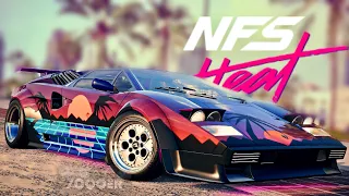 RETRO WAVE Lambo Countach Tuning - NEED FOR SPEED HEAT