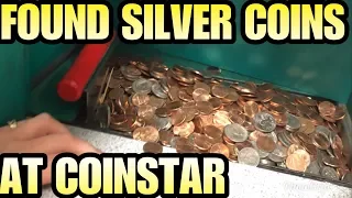 FOUND SILVER COINS CASHING IN @ COINSTAR!! I bought an abandoned storage unit !