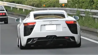 【快音レクサス LFA‼】大黒PAに続々と集まるスーパーカーやスポーツカーの加速サウンド